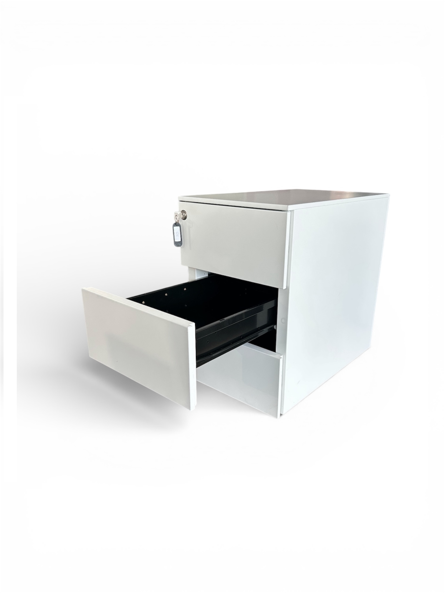 caisson mobile slim métal 3 tiroirs blanc occasion par ocaburo mobiliers neufs et occasions nantes saint-herblain et chambray-les-tours (4)